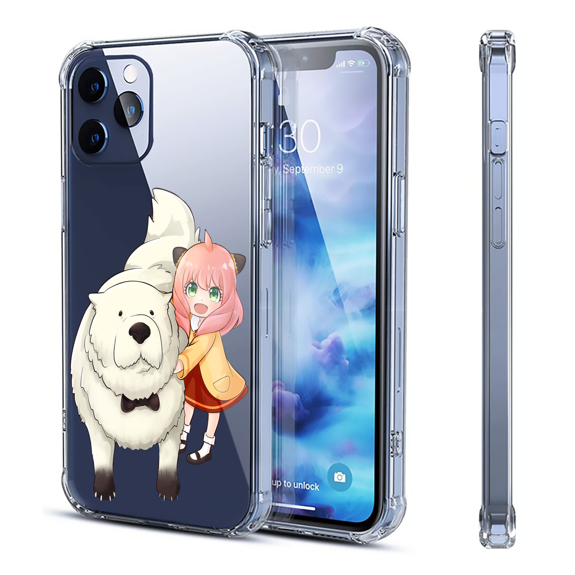 （画像用） SPY×FAMILY间谍家家酒 【iPhone 12シリーズ対応】透明スマホケース（クリアソフトケース）
